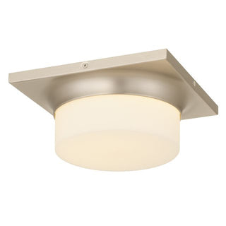 Grande 10-in Brushed Nickel Integrated LED Flush Mount