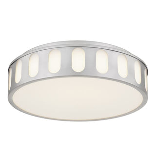 15.15-in Brushed Nickel  Integrated LED Opera Flush Mount