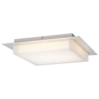 Foursquare Flush Mount 14 inch SS LED