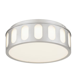 Opera Flush Mount 11.25-in Brushed Nickel  Integrated LED