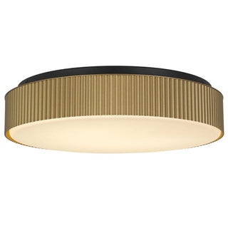 13 inch Brass LED Channel Flush Mount