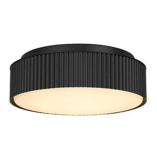 9 inch Black LED Channel Flush Mount