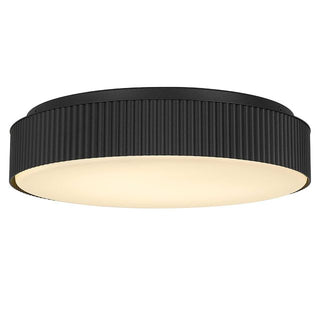 Channel Flush Mount 13 inch Black LED